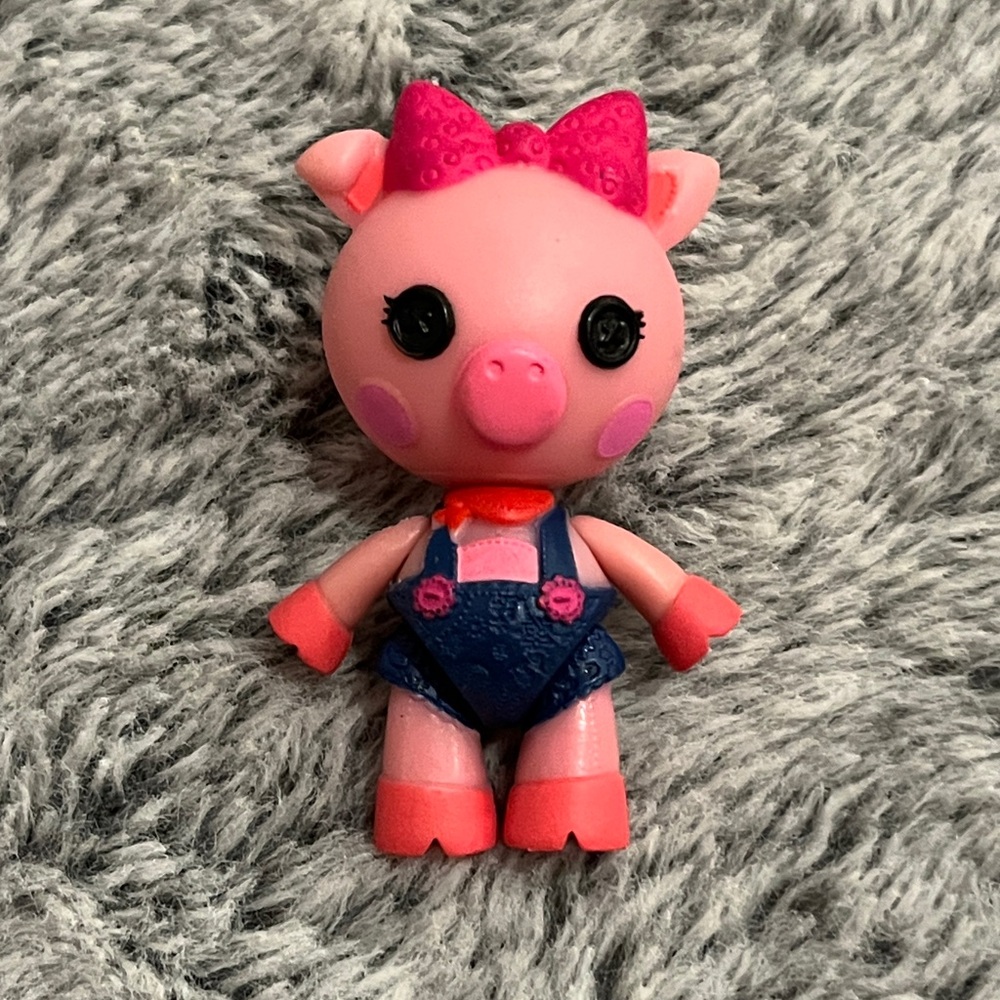 🤡3/30$ Mini Lalaloopsy 3" Pet Pals BELLY CURLY TAIL Pig Read